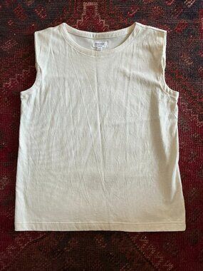 Hudson North Cream Muscle Tee, organic cotton (M)